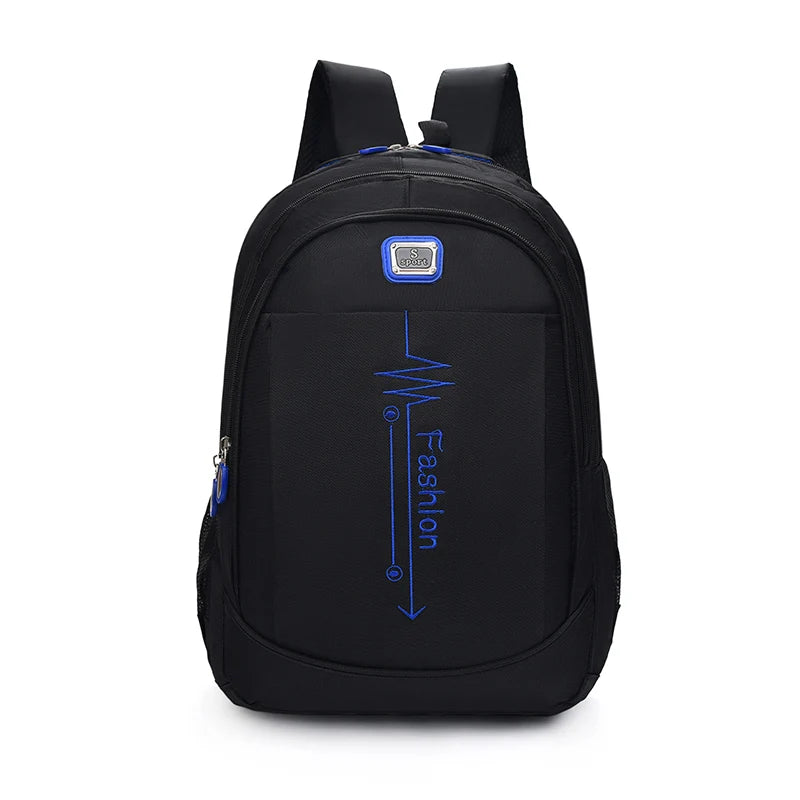 Unisex Luxury Multifunctional Waterproof Laptop Backpack Anti-Theft Features Travel Bag Oxford Polyester Featuring Logo