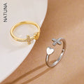 Natuna Fine Jewelry Jewelry Stacking Rings Silver Ring Finger 925 Sterling Silver Ring Knuckle Unique 925 Silver for Women Cross