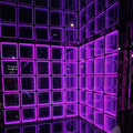 Customized Portable Checkered 50x50cm Screen Magnetic Led Infinity Mirror Panel 3d Led Dance Floor for Wall Using