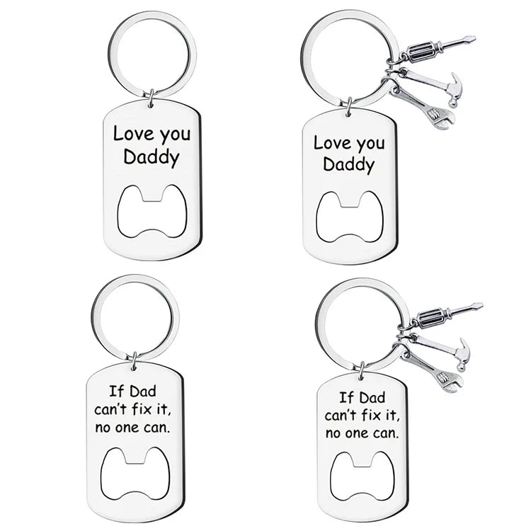 Small Moq Promotional Custom Logo Stainless Metal Key Chain Holder Bottle Opener Keychain