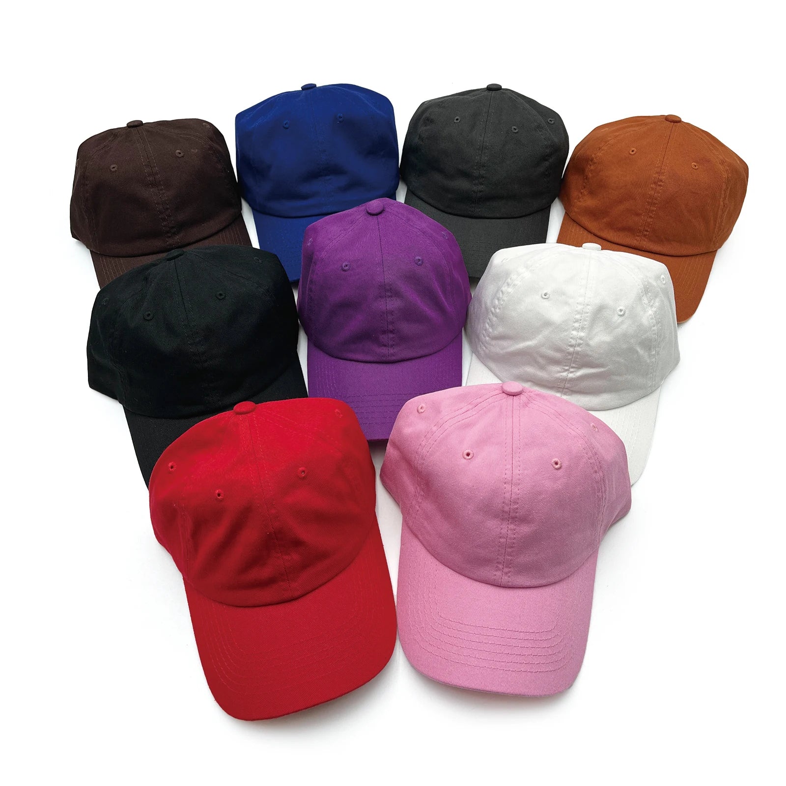 New Design Personalized Multi Color 6 Panel Dad Hat Baseball Caps Custom Embroidery logo
