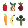 Pet Toys for Dogs Cats Plush Fruits Vegetables Puppy Chew Toy Interactive Squeaky Dog Toys Wholesale