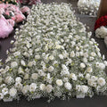 KL-FRN18 Wholesale Wedding Flower Runner Artificial Babysbreath Floral Table Runner Floor Flower Runners for Event Decoration