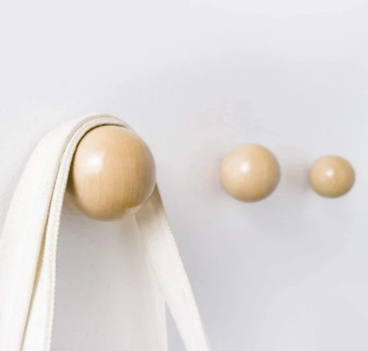 Modern Beech Wooden Coat Hook Single Hat Rack