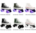 EACH New Hot Sell Outdoor Activities Adults Wheels Men's and Women's Senior Wholesale Led Flash Canvas Roller Skates