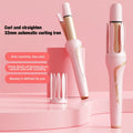 Automatic Hair Rotating Curler Straighten Hair Curler Iron 32mm Roll 2-in-1 Straightener Curling Irons Multi Hair Stying Tool