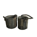 Garden & Home Wooden Storage Boxes with Handle for Flower Pots & Planters