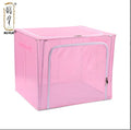 KUYUE the New Steel Frame Box Dustproof Net Cloth Finishing Box Foldable Storage Cube Clothing Organizer Modern Rectangle Flower