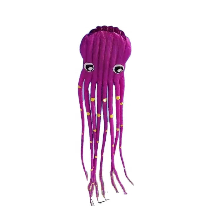 Wholesale Chinese 15m Flying Inflatable Large 3D Octopus Soft Inflatable Beach Show Kite for Adults From WeiFang Factory