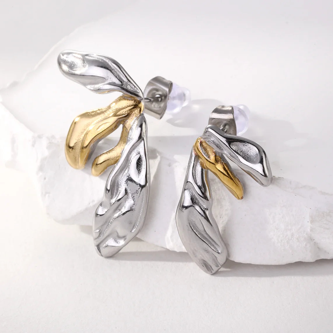 Fashion Anti Tarnish Jewelry Earrings Gold Plated Stainless Steel Jewelry for Women