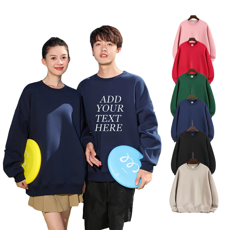 Hot Selling Men's Crew Neck Blank Pullover Hoodies Sweatshirt Soft Cotton Fabric Fleece Hoodie Sweater Add Logo Pattern Printing
