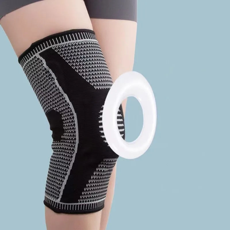 HX004 OLLAS Professional Sports Knee Sleeve Support Breathable Bandage Knee Braces for Knee Pain