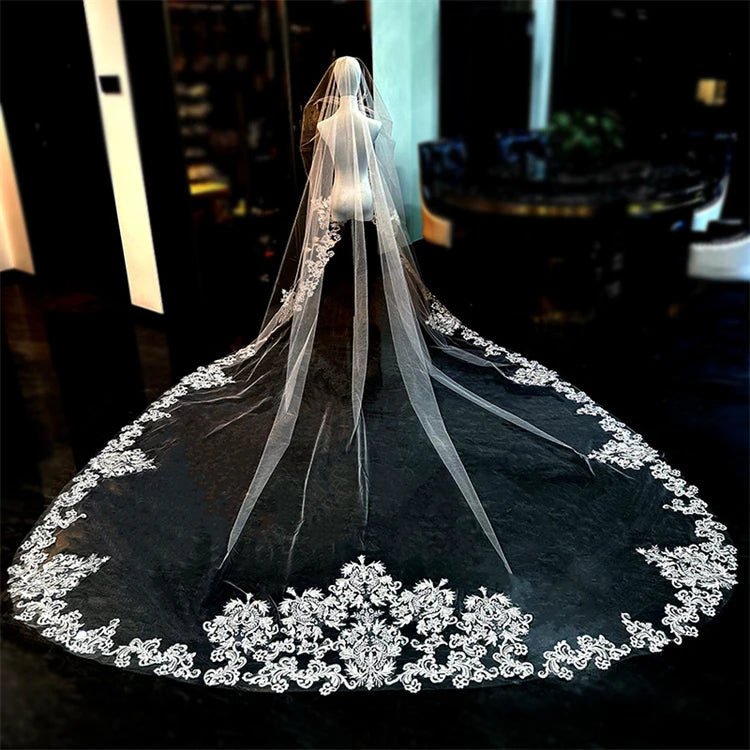 Light Luxury High-quality Lace Super Fairy Super Soft Main Wedding Bridal Veil Wedding Accessories