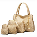 Custom Fashion Luxury Women Leather Handbag Wholesale Fashion Brand Designer Ladies 4 in 1 Set Handbags