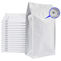 High Barrier Aluminum Foil Flat Bottom Tea Pouches Custom Ziplock Reusable Heat Seal Bags PET Plastic Coffee Bag