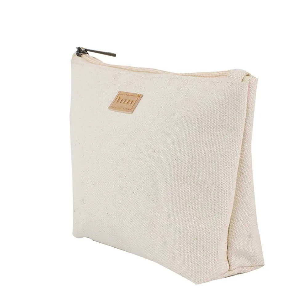 Wholesale Travel Cosmetic Storage Small Bag Pouches Large Capacity Canvas Custom Cheap China Digital Printing Lady White Letter