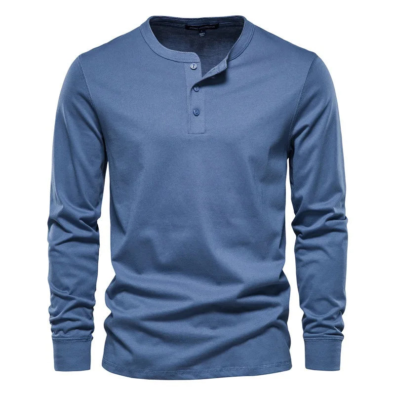 Hot Selling Casual Sports Pullover Round Neck Long Sleeve Men's T-Shirts