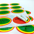 Double Multi Layer Folding Booklet Cough Syrup Bottle Labels Sticker
