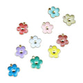 Three-dimensional Flower Plants Charms Enamel Leaf Flower Charms for Jewelry Making