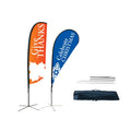 ADMAX Outdoor Flying Aluminum Promotion Advertising Feather Teardrop Feather Banner Bali Bow Beach Flag Pole