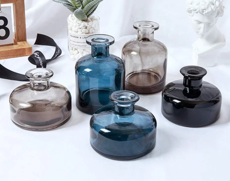 Wholesale Custom Frasco Difusor Room Fragrance Black Luxury Empty Aromatherapy Diffusion Glass Aroma Reed Diffuser Bottle