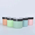 Direct Supply Manufacturer Custom Silk-screen Printed PET Empty 150g Cosmetic Cream Jar Black Cover Face Masks False Eyelashes
