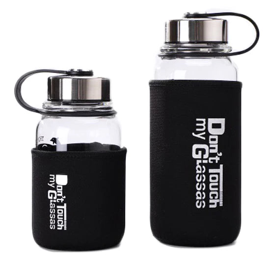 Personalized Large Volume 32oz/1000ml Glass Water Bottles With Tea Infuser and Silicone Sleeve Water Bottles MegaBDM