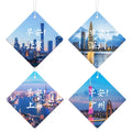 ZM Customizable Cotton Paper Air Freshener Long-Lasting Strong Scent Non-Fading Printed Business Card Style Embossed Printed