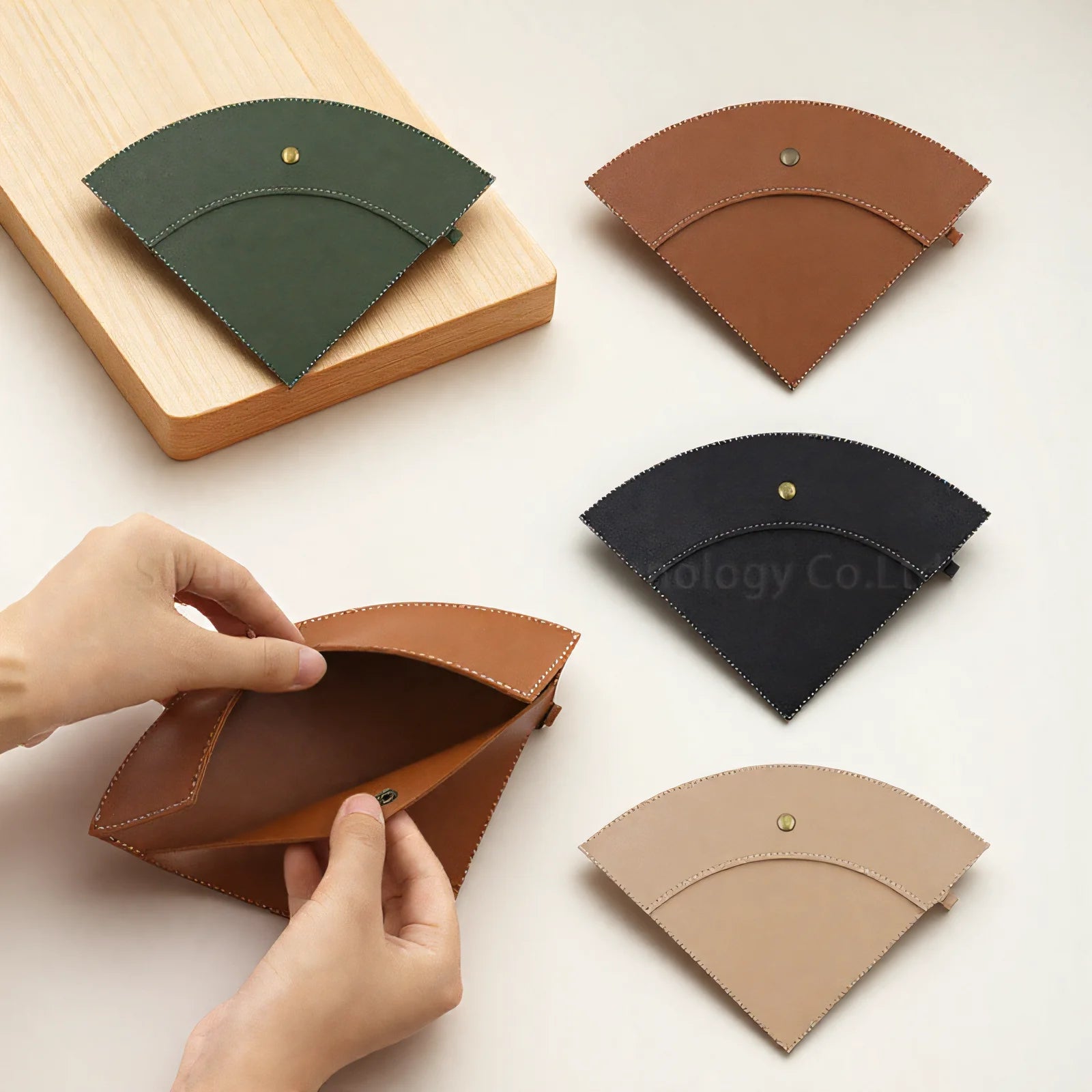 Leather Coffee Filter Paper Holder Storage Bag Coffee Filter Storage Sleeve Coffee Appliance