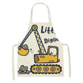 Digital Printing Excavator Pattern Apron Digger Apron Shovel Apron