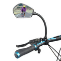 RTS 360 Degree Bicycle Rearview Handlebar Mirrors Bendable Hose Adjustable for Mountain Road Bike Motorcycle BMX