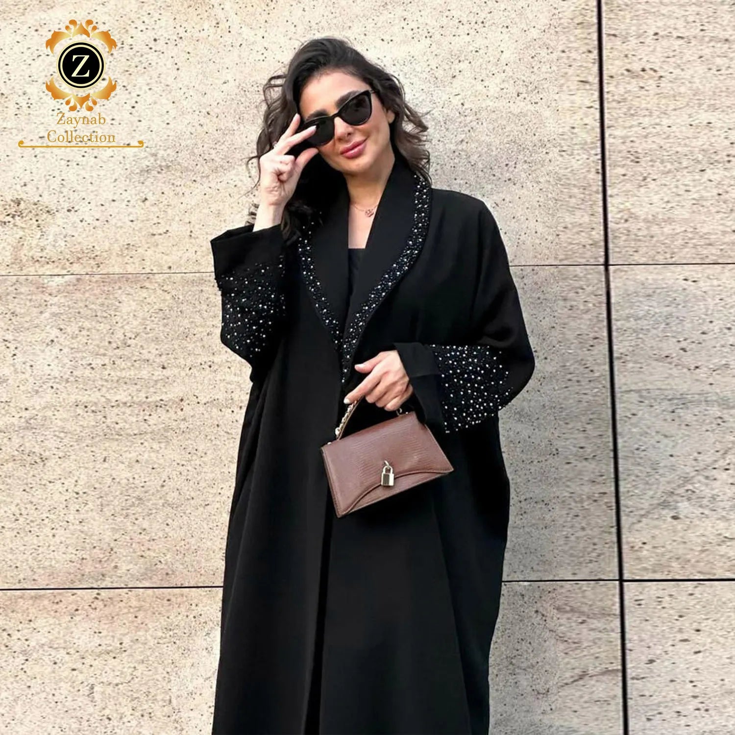Zaynab Jalabiya Muslim Woman Long Trending Open Abayas Modest Dubai Modern Muslim Custom Abaya Women Muslim Dress