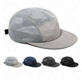 New Arrival Custom Logo Lightweight 5-Panel Nylon Mesh Trucker Hats Customizable Quick Dry Blank Dad Hats