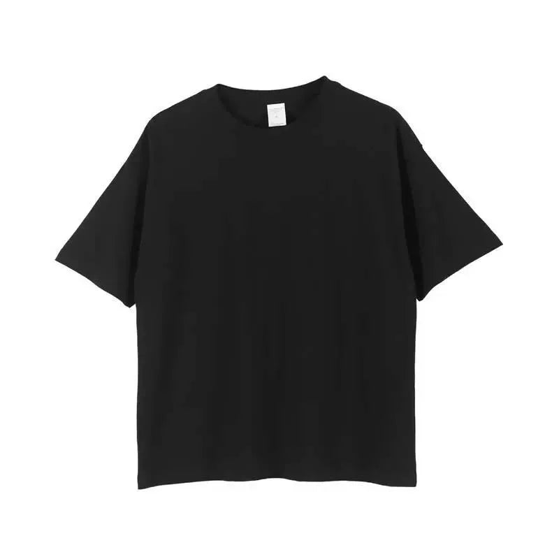 Wholesale Custom Brand Logo 100% Cotton Blank Custom Mens Drop Shoulder Thick Luxury Shirts Heavyweight Tshirt Men High Quality