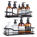 Stainless Steel 2 Pack Adhesive Wall Mounted Rustproof Bathroom Hanging Shower Caddy 2 Tier Shelf