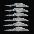 OEM 1 9.7cm 5.6g Unpainted Blank Hard PVC ABS Artificial Fishing Bait Lure Minnow Topwater VIB Crankbait River Float Fishing No