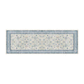 Vintage Distressed Kitchen Entrance Runner Rug Low Pile Non-Shedding Soft Non-Slip Machine Made Washable for Hallway