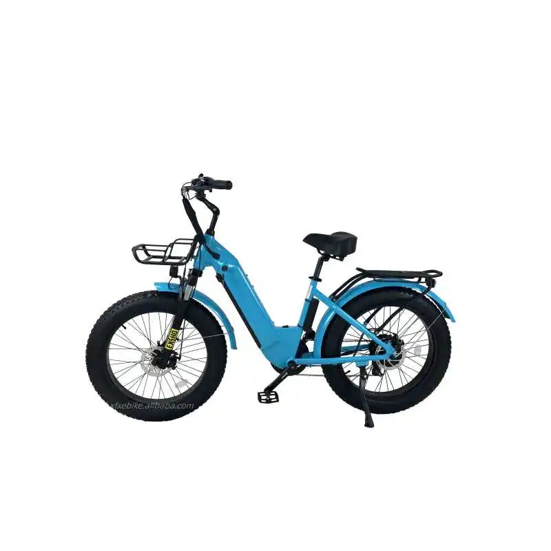 Hot Selling 24inch Step Thru CIty Ebike E Bike 48V 15Ah Hidden Battery 750W  Fat Tire Electric Bike for Women