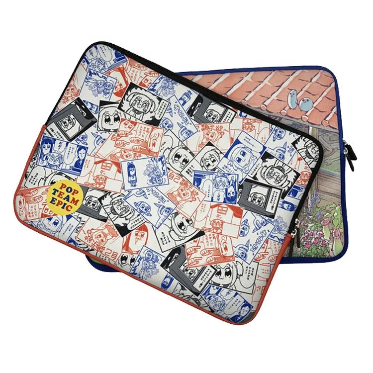 New Laptop Sleeve case Bag Waterproof Neoprene Zipper Pouch for Promotion Digital Printing Neoprene Pouch