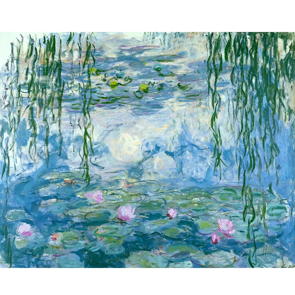 Painting by Numbers for Starter Kits Famous Picture Lotus Flower Abstract Acrylic Paint on Canvas Handiwork Personalized