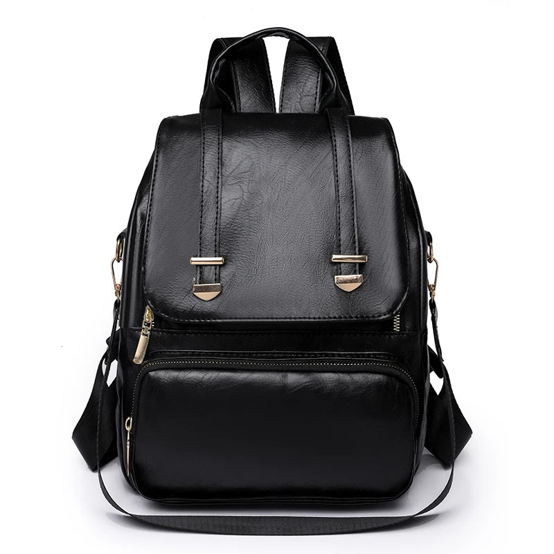Hot Selling PU Casual New Design Popular Style Fashion Ladies' / Women's Backpacks Waterproof Backpack