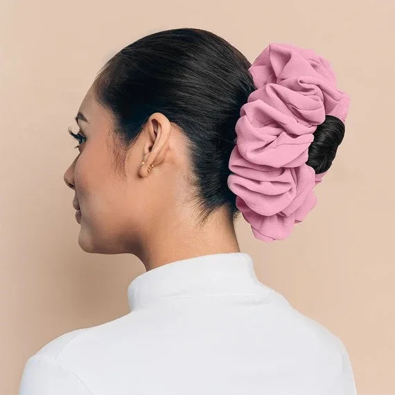 Oversized Malaysia Muslim Scrunchy Hijabhair Scrunchies