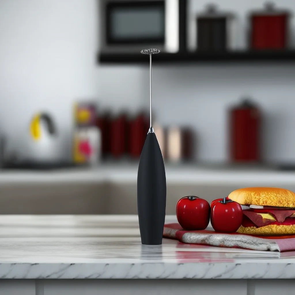 Custom Portable ABS Plastic Electric Milk Frother Egg-Shaped Handheld Automatic Coffee Mixer Eco-Friendly Modern Design