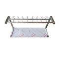 Guanbai Two Tiers Small Dish Drainer Stainless Steel Dish Drying Rack for Kitchen Counter Organizer Storage Shelf