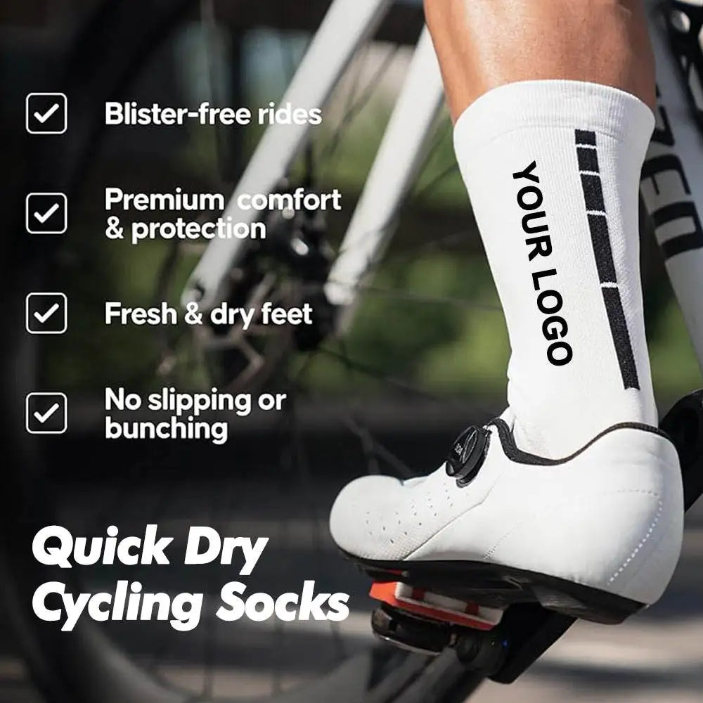 Custom Logo Cycling Socks Outdoor Sport Bike Socks Professional Sports Riding Bicycle Socks