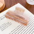 French Design Square Large Hair Claw Clip Retro Strong Hold Hair Jaw Clips Accessories for Thick Hair