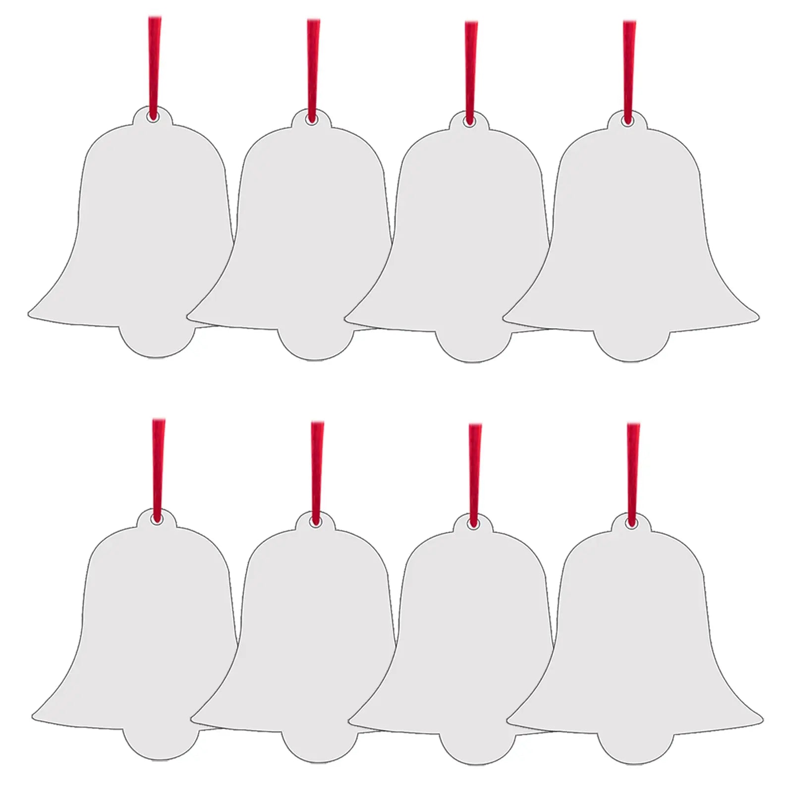Sublimation Christmas Ornaments Blanks MDF Bulk Double Sided Heat Transfer Sublimation Memorial Christmas Ornament