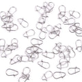 100pcs/bag Snaps Duo-lock Snap Fishing Accessories Hooked Snap Pin 304 Stainless Steel Barrel Swivel Snaps Safety Pin
