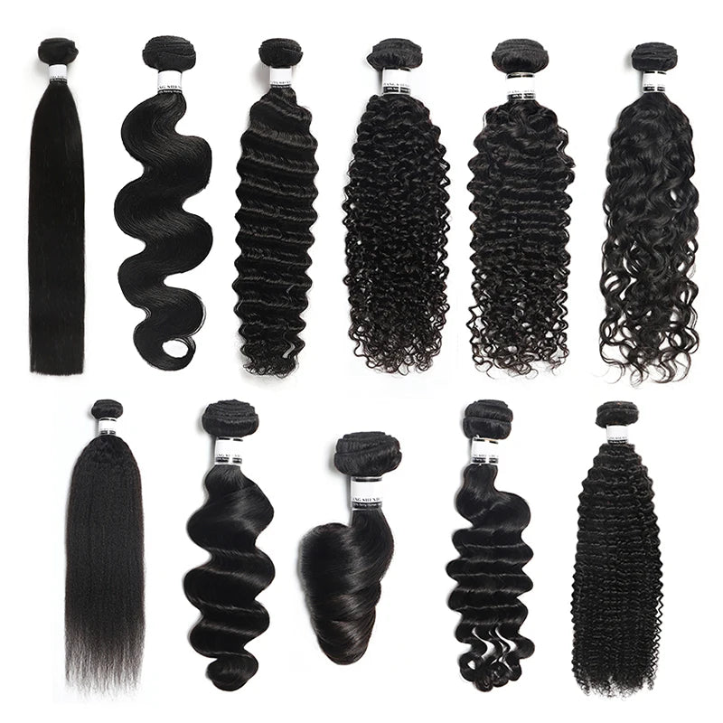 100% Remy Human Hair Extensions Bundles Kinky Curly Body Deep Straight Raw Indian Raw Human Hair Bundles Human Hair Wholesale