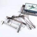 Custom Clear PP-PS-ABS Plastic Coat Hanger with Online Logo for Bags and Clothing